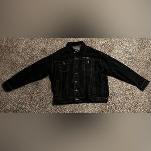 Rocawear Heavy Black Denim Men's Jacket Size XXL